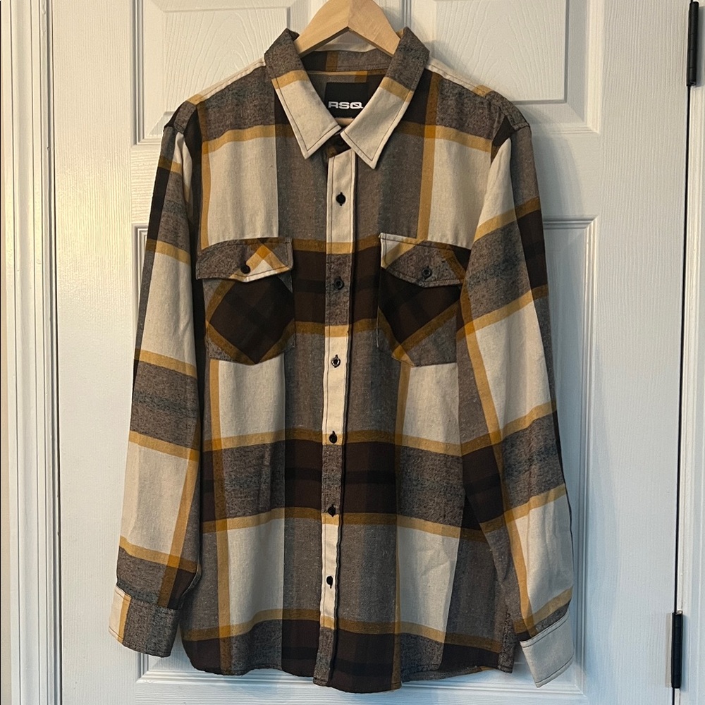 RSQ Multicolor Plaid Shirt